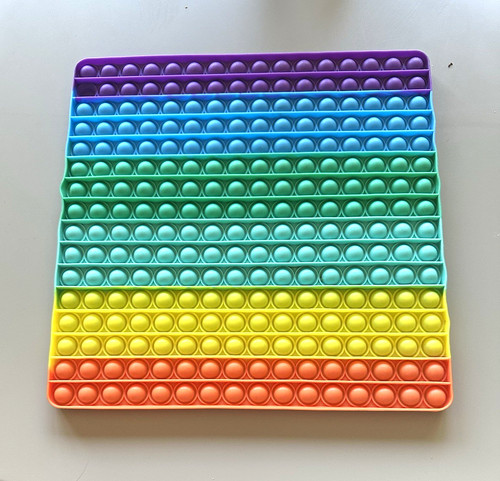 Rainbow square pop bubble - rainbow, it