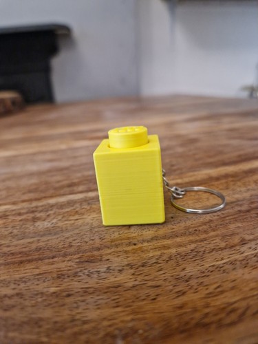 Printed lego fidget keyring - fidget,