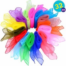 32 Pack Sensory Dance Scarves