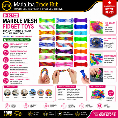 10pcs marble mesh - mesh, fidget