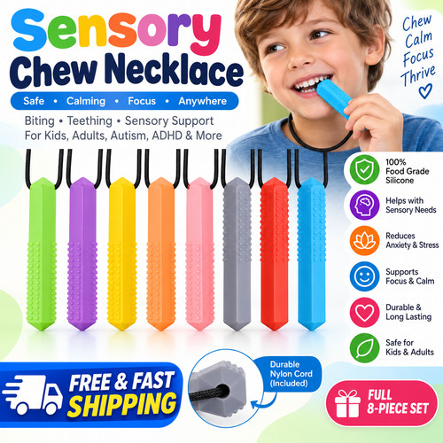 Sensory chew necklace biting - chew,