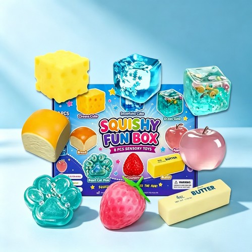 Christmas squishy toy set - christmas,