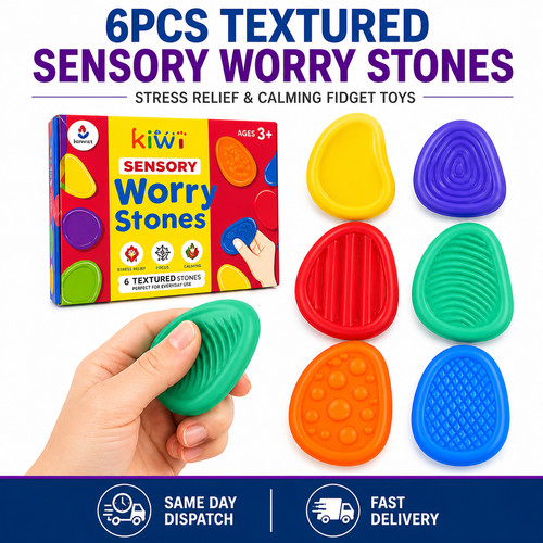 6pcs textured sensory worry - sensory,