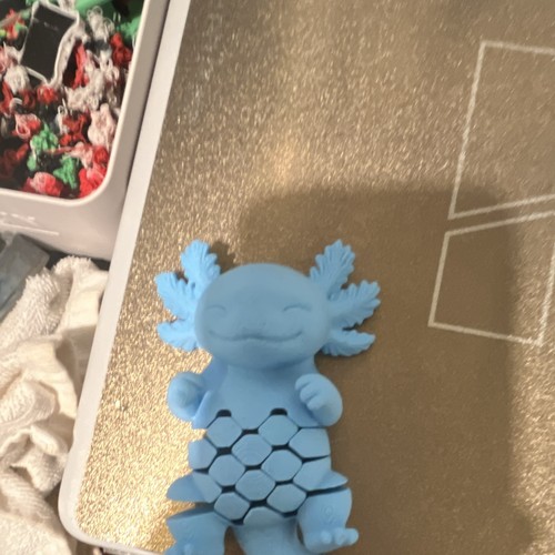 Blue axolotl fidget sensory - fidget,