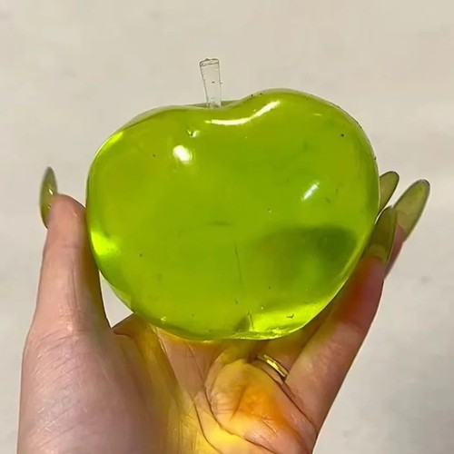 Green apple squishy stress - apple,
