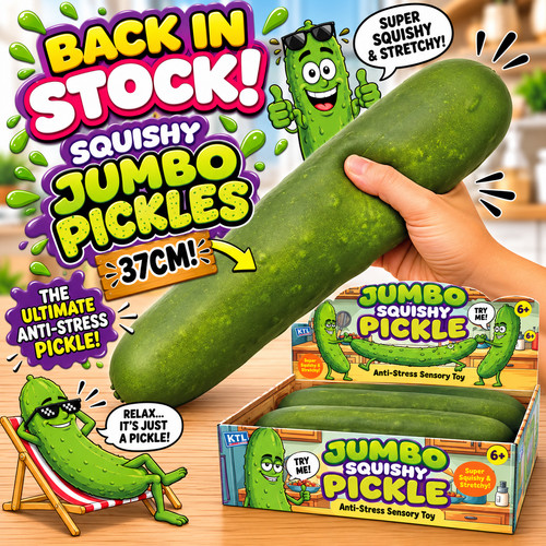 Jumbo squishy pickle - squishy,