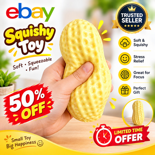 Peanut stress ball crunchy - peanut,