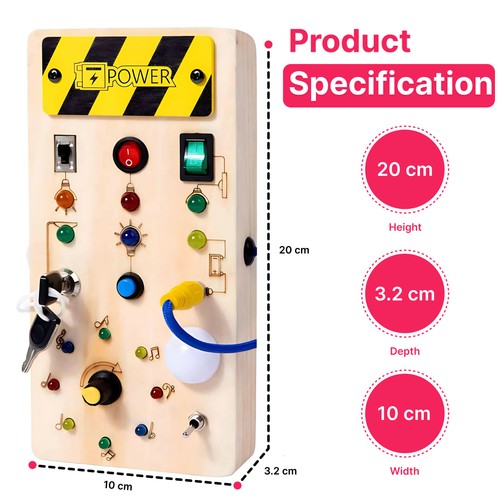 Montessori busy board sensory - montessori,