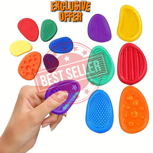 6pcs textured sensory - 6pcs,