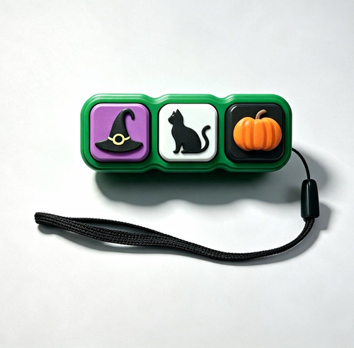 Clicky green tactile sensory - green,