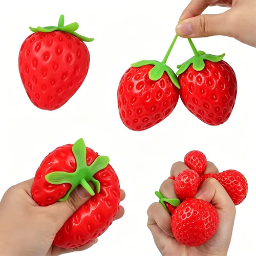 Realistic strawberry squeeze - strawberry,