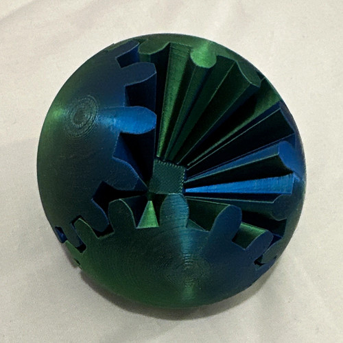Blue green fidget - green, sensory