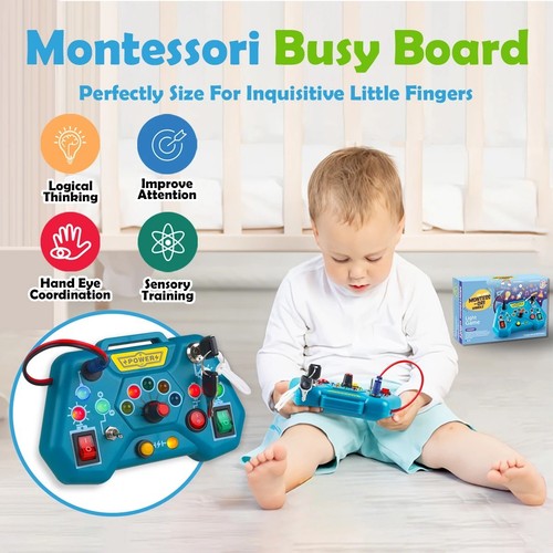 Montessori busy board led - montessori,