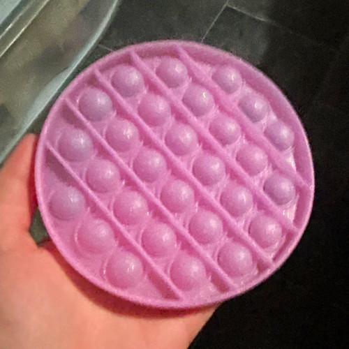 Round silicone pop bubble - pop, it