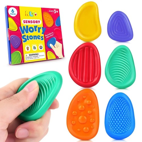 6pcs textured sensory worry - 6pcs,