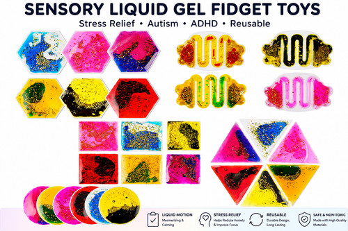 Sensory liquid gel fidget toys - liquid,