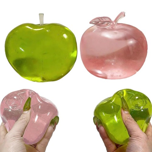 Green apple squishy - apple, stress