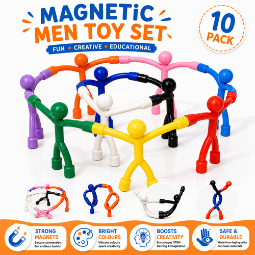 Pack magnetic fidget people - magnetic,