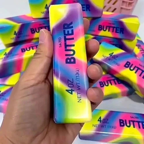 Rainbow squishy butter - rainbow, sensory